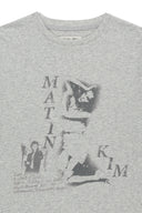 PORTRAIT GRAFFITI LOGO TOP IN LIGHT GREY