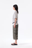 PORTRAIT GRAFFITI LOGO TOP IN LIGHT GREY