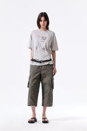 PORTRAIT GRAFFITI LOGO TOP IN LIGHT GREY