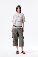 PORTRAIT GRAFFITI LOGO TOP IN LIGHT GREY