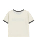 MATIN LOGO RINGER CROP TOP IN CREAM