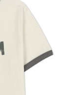MATIN LOGO RINGER CROP TOP IN CREAM