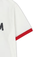MATIN LOGO RINGER CROP TOP IN WHITE
