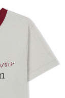TONAL RIB LOGO CROP TOP IN GREY