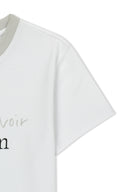 TONAL RIB LOGO CROP TOP IN WHITE