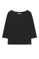 3/4 SLEEVE TOP & TANK LAYERED SET IN BLACK