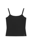 3/4 SLEEVE TOP & TANK LAYERED SET IN BLACK