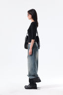 3/4 SLEEVE TOP & TANK LAYERED SET IN BLACK