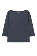3/4 SLEEVE TOP & TANK LAYERED SET IN SMOKE BLUE