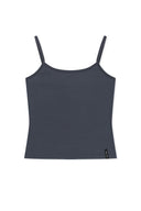 3/4 SLEEVE TOP & TANK LAYERED SET IN SMOKE BLUE