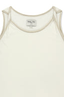 TWIST SHOULDER SLEEVELESS TOP IN CREAM