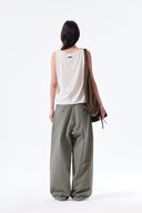 TWIST SHOULDER SLEEVELESS TOP IN CREAM