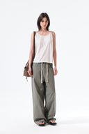 TWIST SHOULDER SLEEVELESS TOP IN CREAM