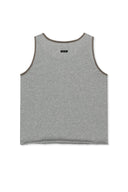 TWIST SHOULDER SLEEVELESS TOP IN GRAY