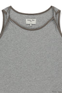 TWIST SHOULDER SLEEVELESS TOP IN GRAY