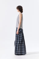 TWIST SHOULDER SLEEVELESS TOP IN GRAY