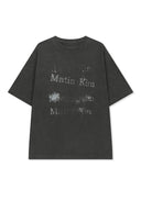 PIGMENT GRAFFITI LOGO TOP IN CHARCOAL GREY