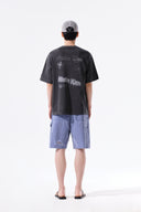 PIGMENT GRAFFITI LOGO TOP IN CHARCOAL GREY