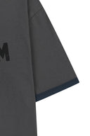 MATIN LOGO RINGER TOP FOR MEN IN CHARCOAL