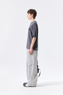 MATIN LOGO RINGER TOP FOR MEN IN CHARCOAL