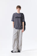 MATIN LOGO RINGER TOP FOR MEN IN CHARCOAL