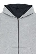 DOUBLE FACE HOODY ZIP UP IN NAVY