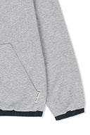 DOUBLE FACE HOODY ZIP UP IN NAVY