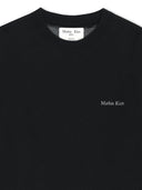 CALLIGRAPHY BACK LOGO KNIT PULLOVER IN BLACK