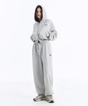 DENVER 2-WAY HOOD ZIP-UP IN GREY
