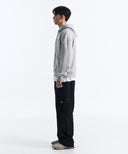 DENVER 2-WAY HOOD ZIP-UP IN GREY