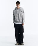 DENVER 2-WAY HOOD ZIP-UP IN GREY