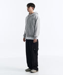 DENVER 2-WAY HOOD ZIP-UP IN GREY