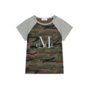 RUFFIN CAMO RAGLAN SLIM FIT HALF T IN BEIGE