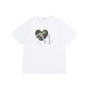CANYON HEART CAMO HALF T IN WHITE /KHAKI