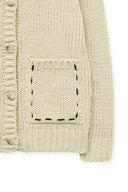 HANDMADE COLLAR KNIT CARDIGAN FOR MEN IN BUTTER image 15