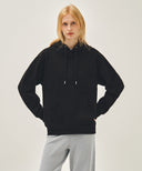 CLASSIC LOGO EMBROIDERY HOODIE IN BLACK BLACK image 11