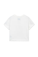 LABEL POINT LETTERING CROP TOP IN WHITE image 12
