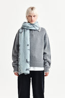 BACK LOGO COLLAR KNIT TOP FOR WOMEN IN GRAY image 1