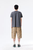 CAMOUFLAGE CARGO BERMUDA PANTS FOR MEN IN CAMEL image 9