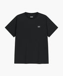 MARITHE SPORT CLASSIC LOGO WOVEN TEE IN BLACK