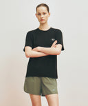 MARITHE SPORT CLASSIC LOGO TEE IN BLACK