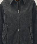 DENIM HARRINGTON JACKET IN GRAY image 4