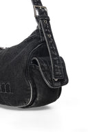 MATIN DUST DENIM SIDE POCKET BAG IN BLACK image 5