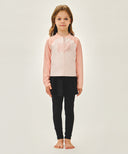 KIDS W ZIP UP RASHGUARD & SKIRT SET-UP IN PINK image 15