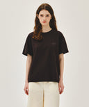 VINTAGE LOGO TYPO TEE IN BROWN image 12