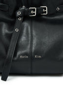 BELTED VOLUNN MID BUCKET BAG IN BLACK