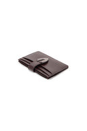 WESTERN BUCKLE CARD WALLET IN BROWN image 8