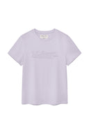 APPLIQUE LOGO PATCH TOP IN LILAC image 11