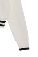 SPELL POINT STRIPE KNIT CARDIGAN IN IVORY image 10