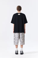 CAMOUFLAGE CARGO BERMUDA PANTS FOR MEN IN GRAY image 8